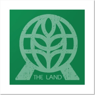 The Land Distressed Logo Posters and Art